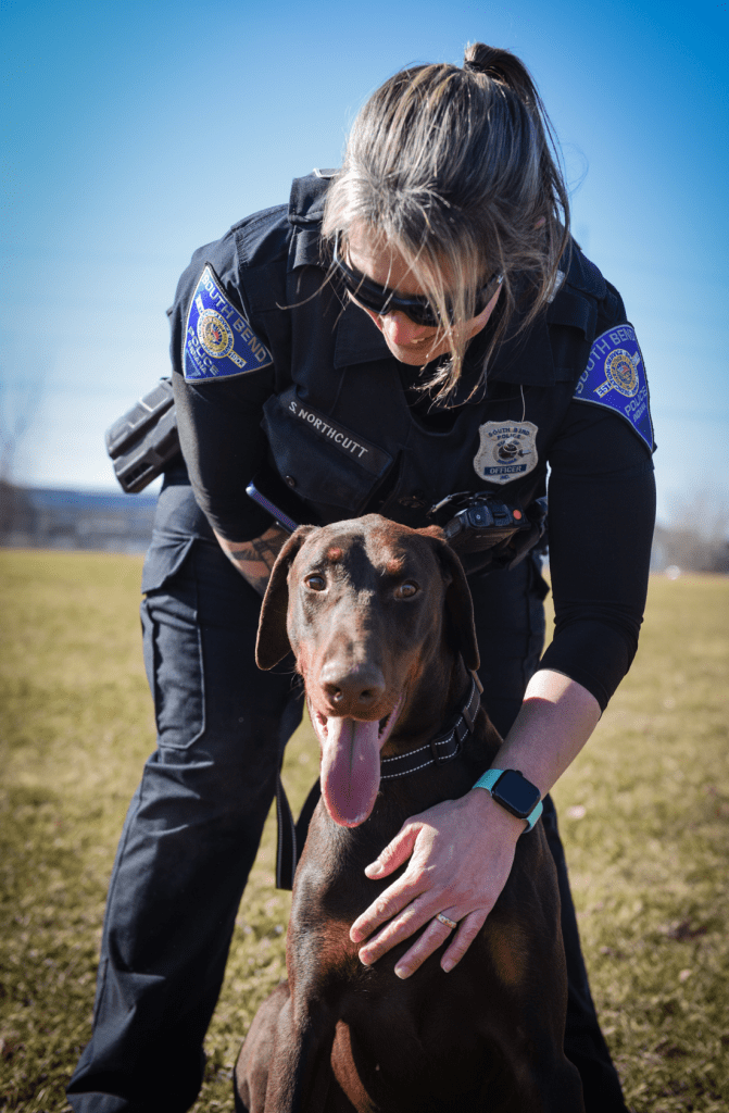officer adopts dog